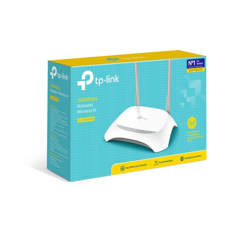 Roteador-TP-Link-2-Antenas-Wireless-N-300Mbps-TL-WR849N-embalagem